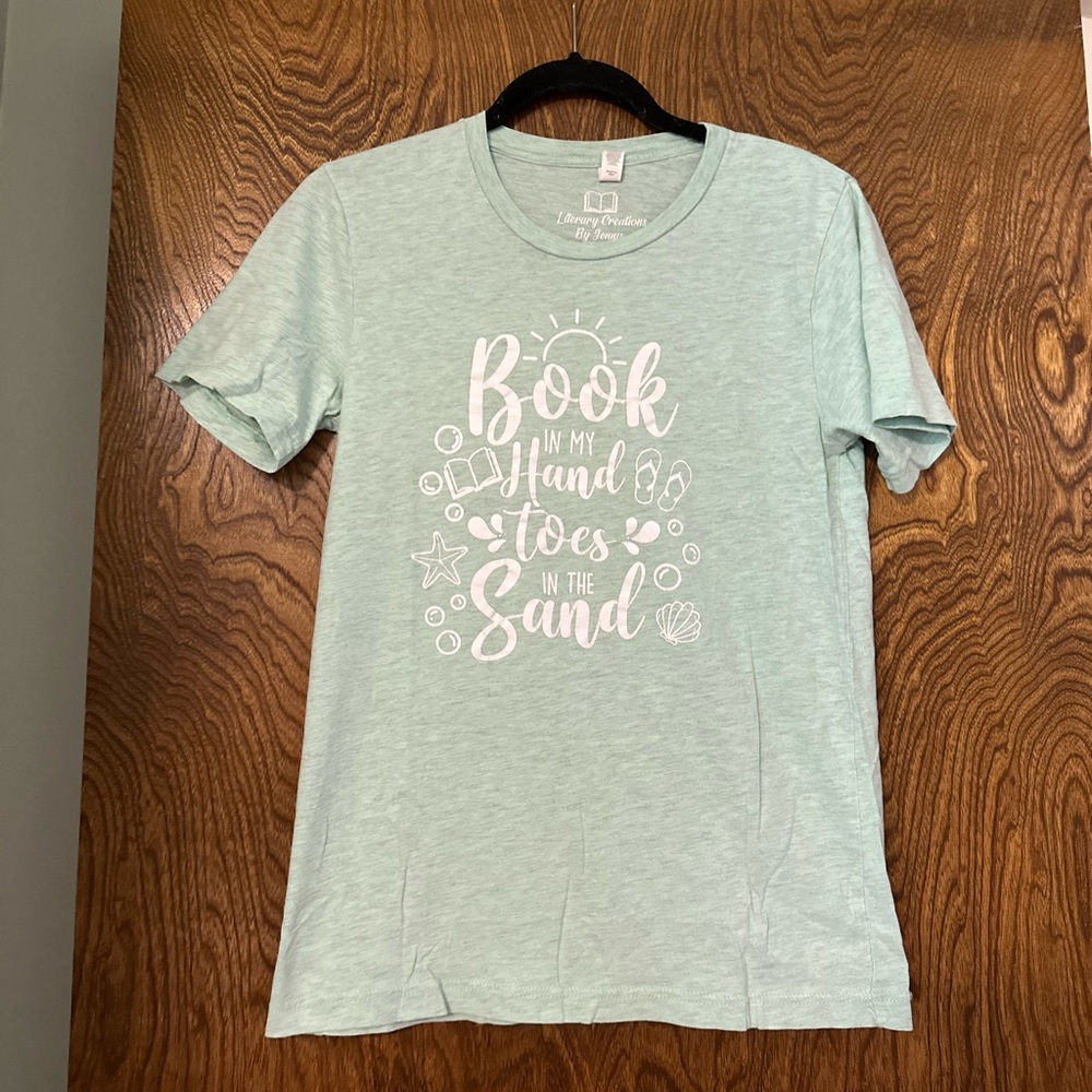 Book in Hand, Toes in the Sand Tee